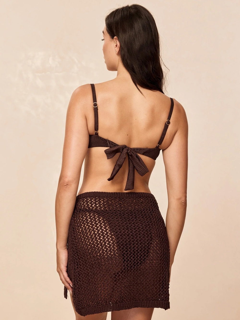 SANTA MARTA SARONG - ESPRESSO CROCHET Small - Picture 5 of 6